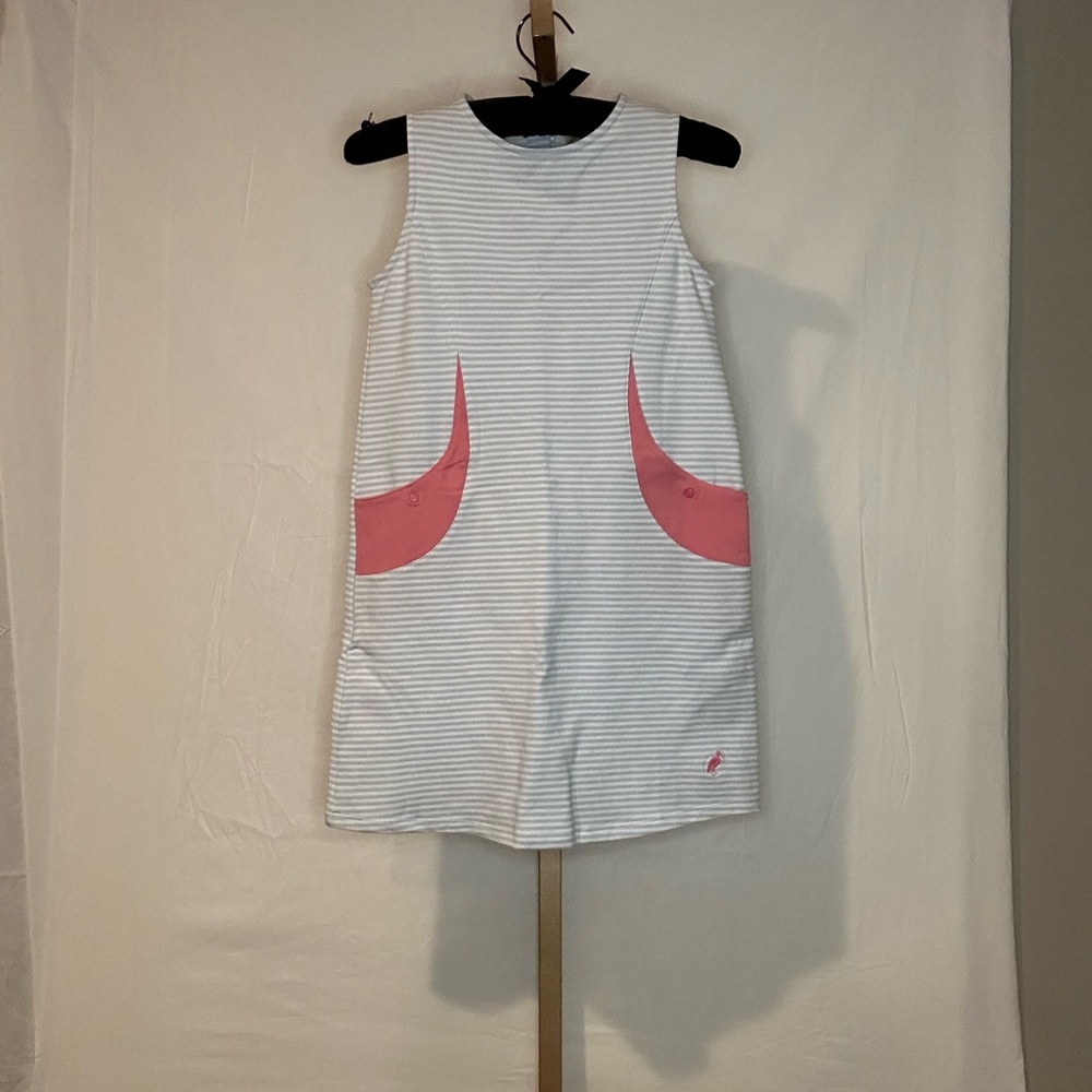 The Beaufort Bonnet Company Blue and White Striped Dress